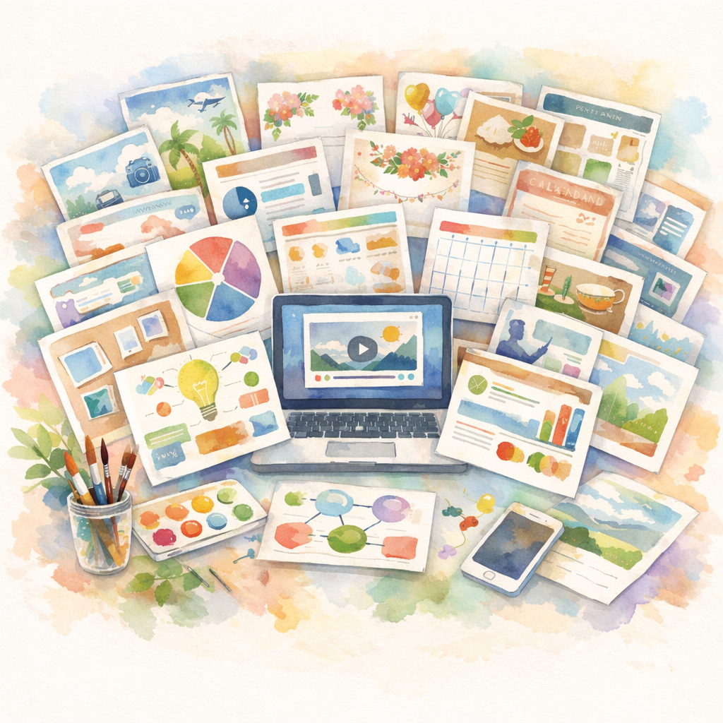 豊富なテンプレート