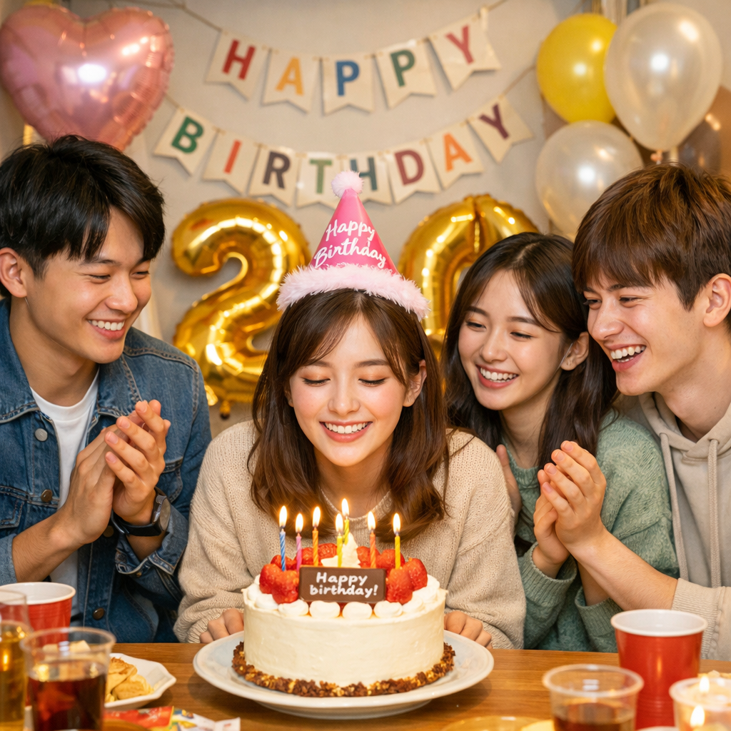 誕生日のシーン画像