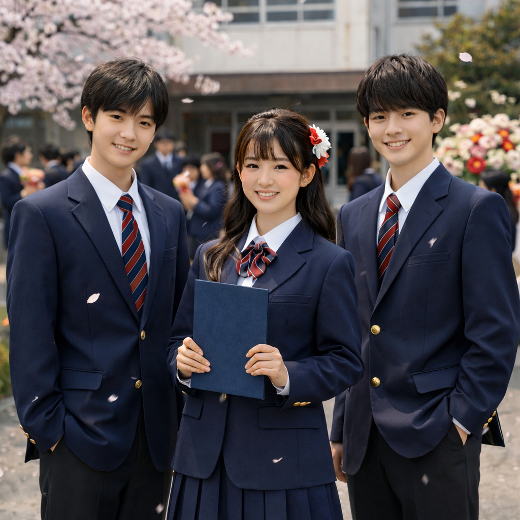 卒業のシーン画像