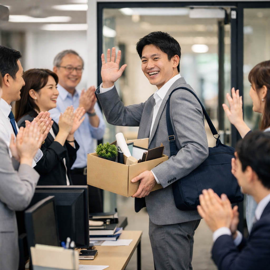 退職のシーン画像